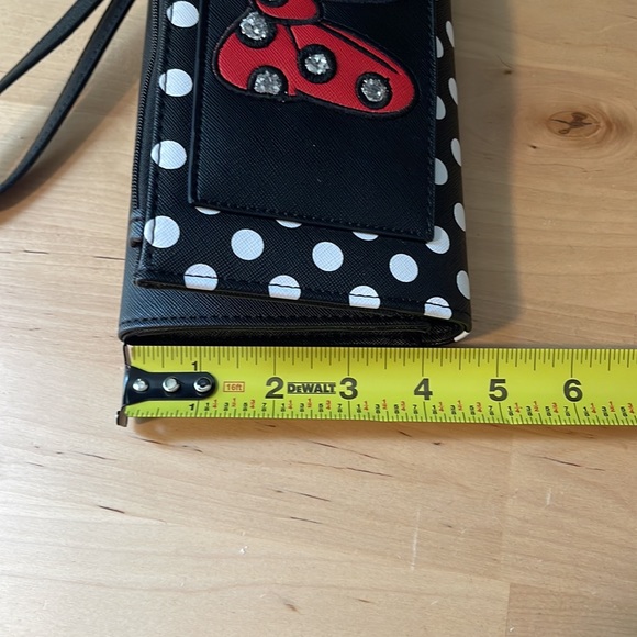 Disney Minnie Mouse Polka dot bow clutch wallet - Picture 10 of 11
